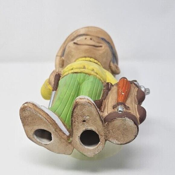 Atlantic Mold Golfer Caddy Figurine 10 in Tall Hand Painted Vintage 1970s - Picture 5 of 9